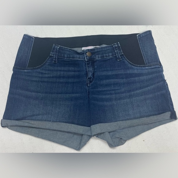 Dark Blue Denim Isabel Maternity short size 12 - Picture 1 of 3